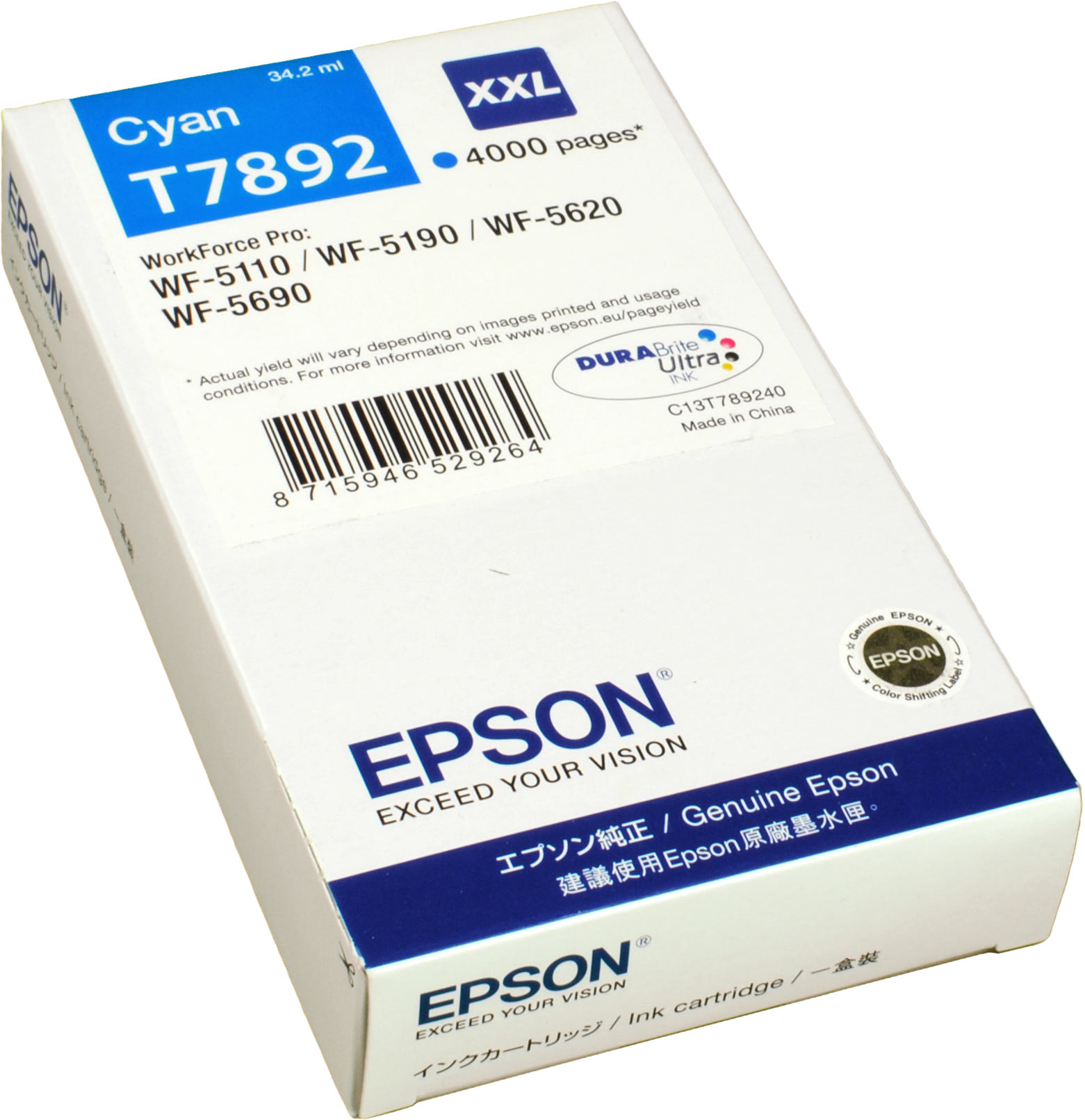 Epson Tinte C13T789240  Cyan 79XXL  T7892