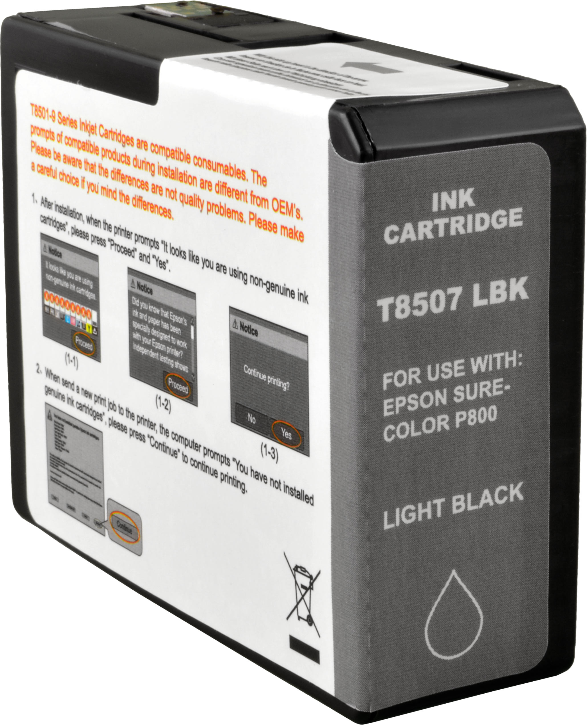 Ampertec Tinte ersetzt Epson C13T850700  light black