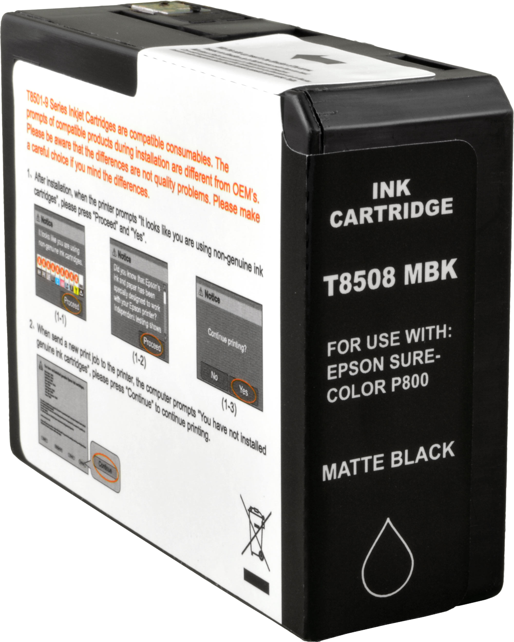 Ampertec Tinte für Epson C13T850800  matte black