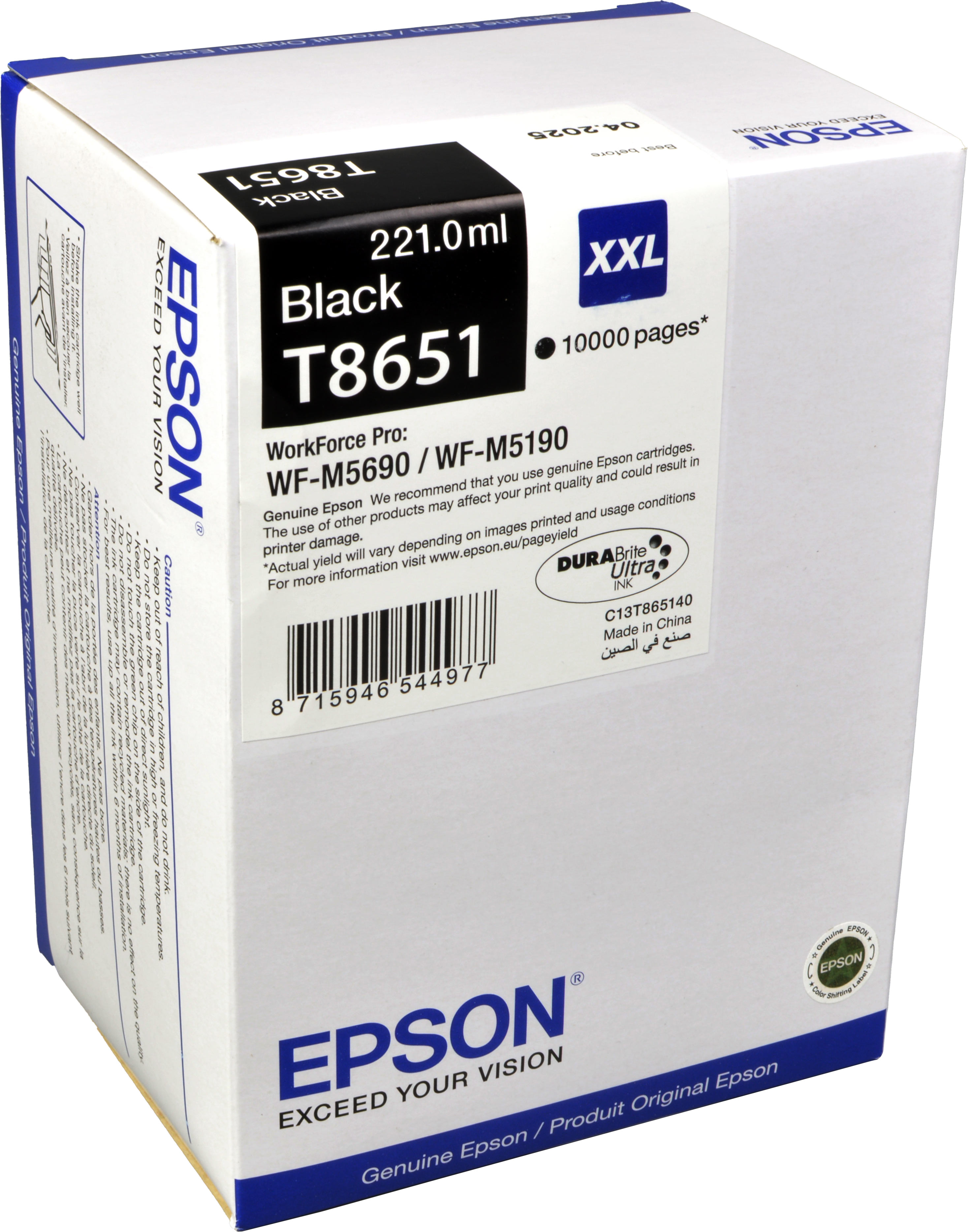 Epson Tinte C13T865140  Black