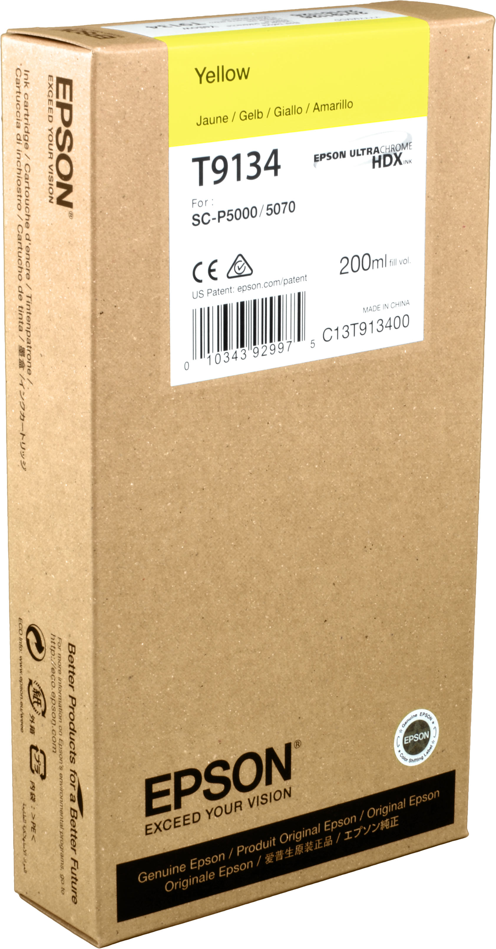Epson Tinte C13T913400 yellow T9134
