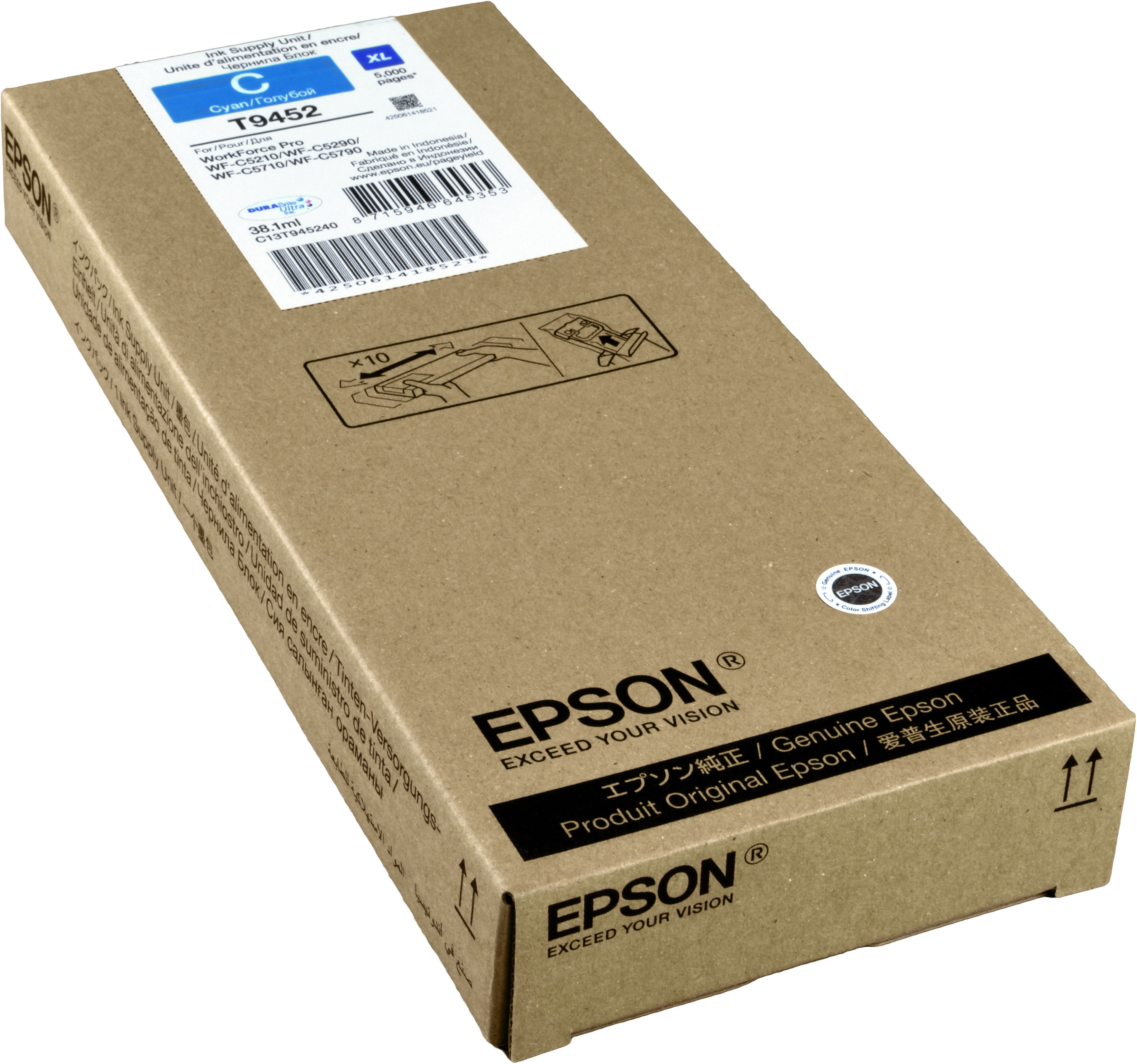 Epson Tinte C13T945240  Cyan XL  T9452
